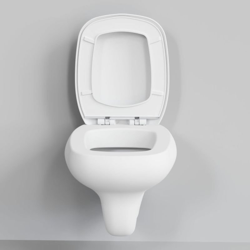 Унитаз Ambassador Diamond 123T20101R-122T20101 подвесной, безободковый, с сиденьем микролифт, цвет белый матовый - фото 1