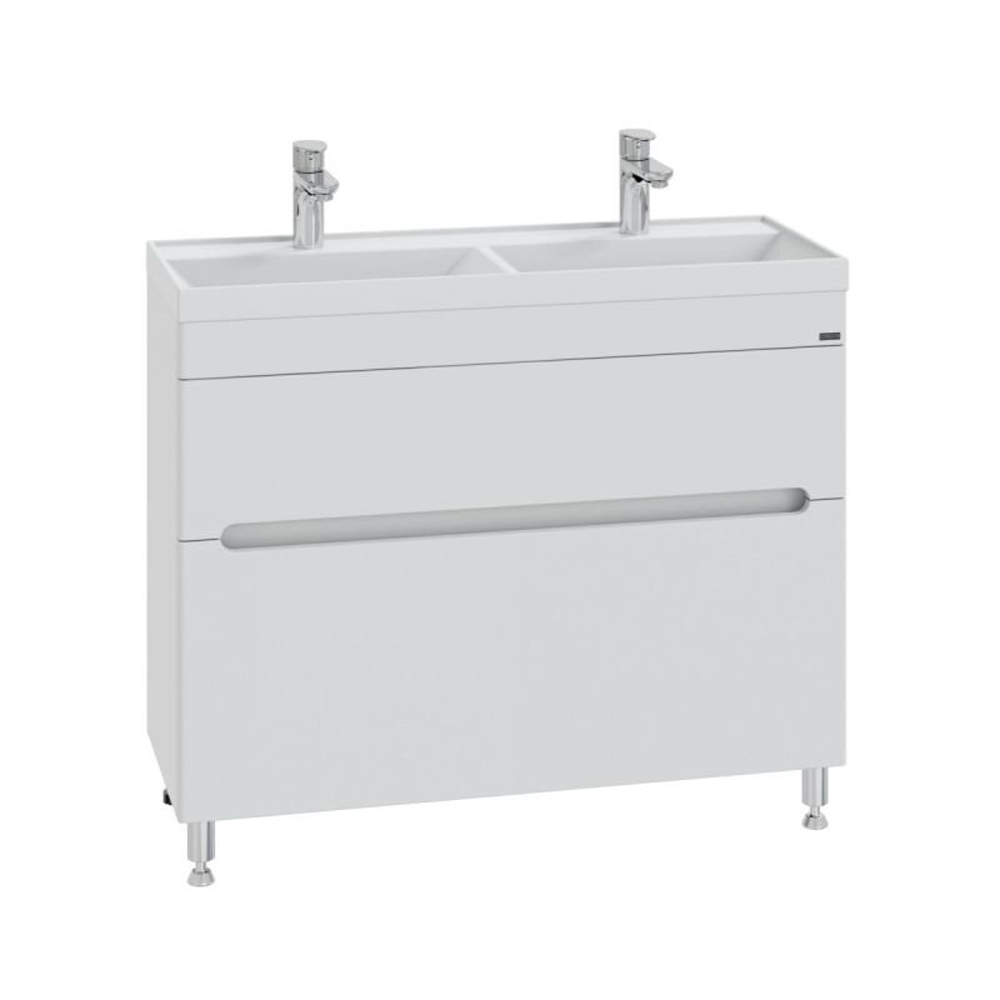 Тумба под раковину Санта Лондон 100/2 напольная, с ящиками, цвет белый - фото 1