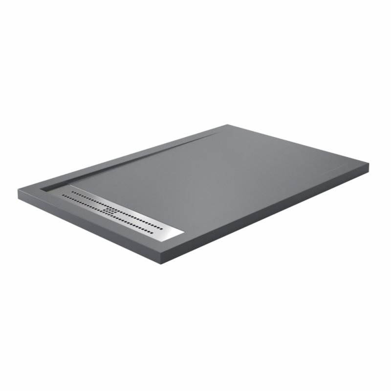 Поддон для душа WasserKRAFT Wiese 84T06 120x80, искусственный камень, цвет серый