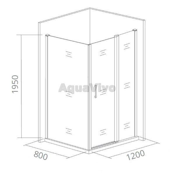 Душевой уголок Good Door Antares WTW+SP-C-CH 120x80, стекло прозрачное, профиль хром - фото 1