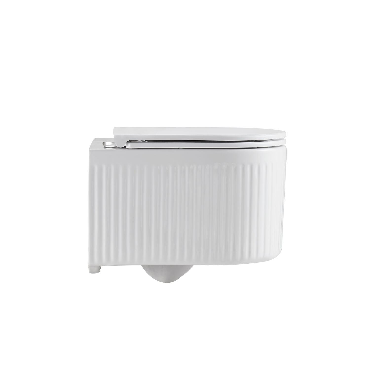 Унитаз Grossman Tornado GR-4408 SQ подвесной, безободковый, смыв Торнадо, с сиденьем микролифт, цвет белый глянцевый - фото 1