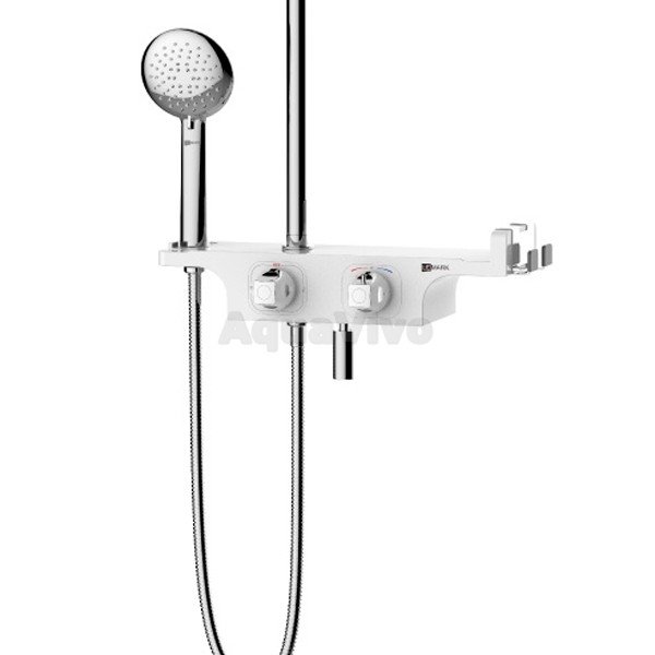 Душевая стойка Lemark Tropic LM7008C с верхним душем, смесителем - фото 1