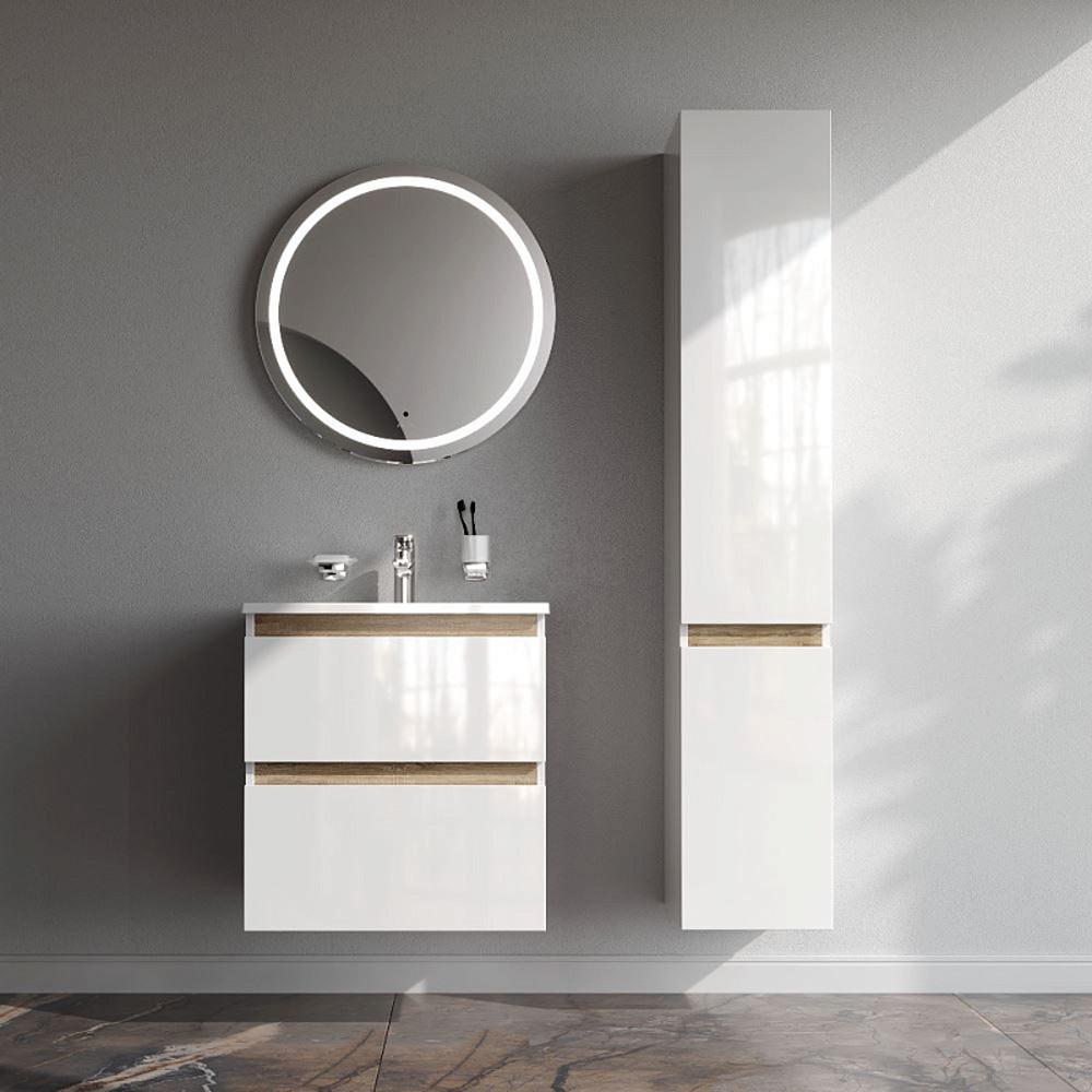 Мебель для ванной AM.PM X-Joy 60 подвесная, цвет белый глянец/дерево