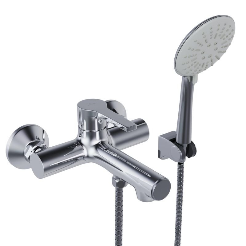 Смеситель Mixline ML22-01 550745 для ванны с душем, цвет хром