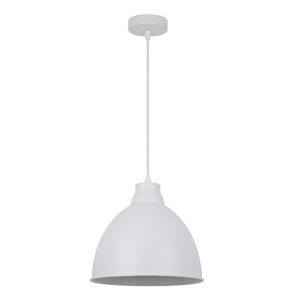 Подвесной светильник Arte Lamp Braccio A2055SP-1WH, арматура белая, плафон металл белый, 26х26 см