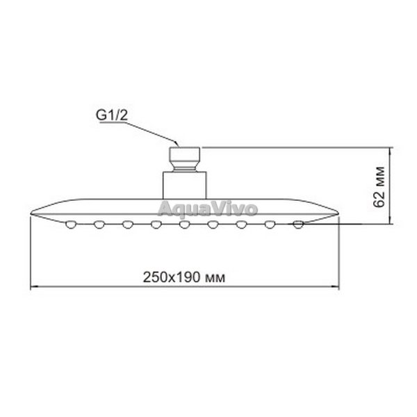 Верхний душ WasserKRAFT A031, цвет хром