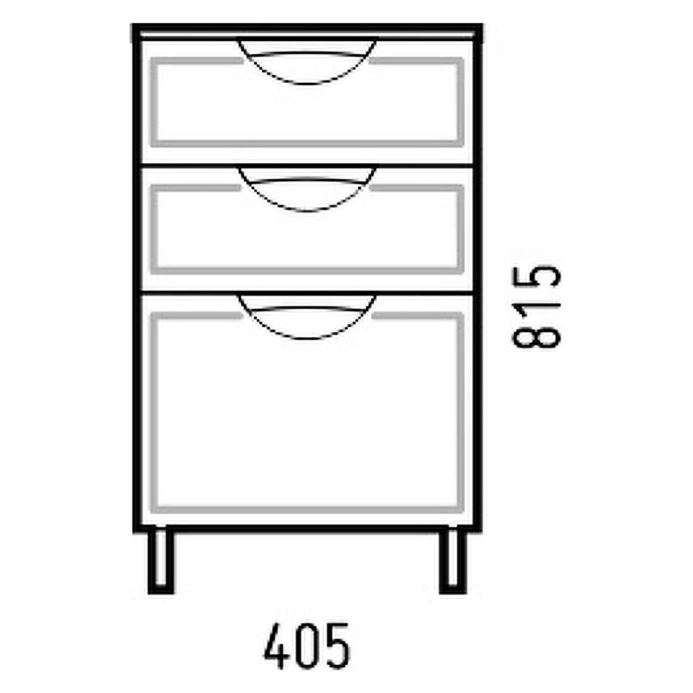 Комод Corozo Монро Z3 40 , цвет белый