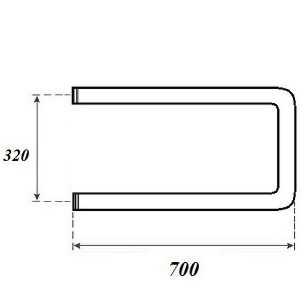 Полотенцесушитель Point 32x70 водяной, цвет хром - фото 1