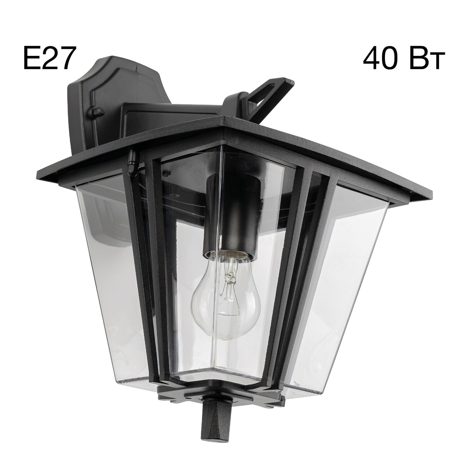 Уличный настенный светильник Citilux Forts CLU10W, арматура черная