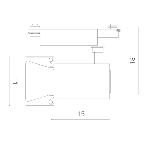 Спот Arte Lamp Falena A6720PL-1BK, арматура черная, плафон металл черный, 11х15 см - фото 1