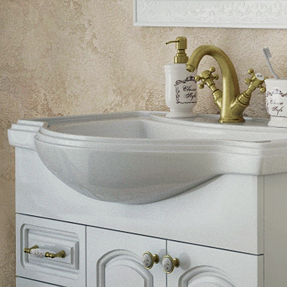 Мебель для ванной Corozo Классика 120, цвет белый - фото 1