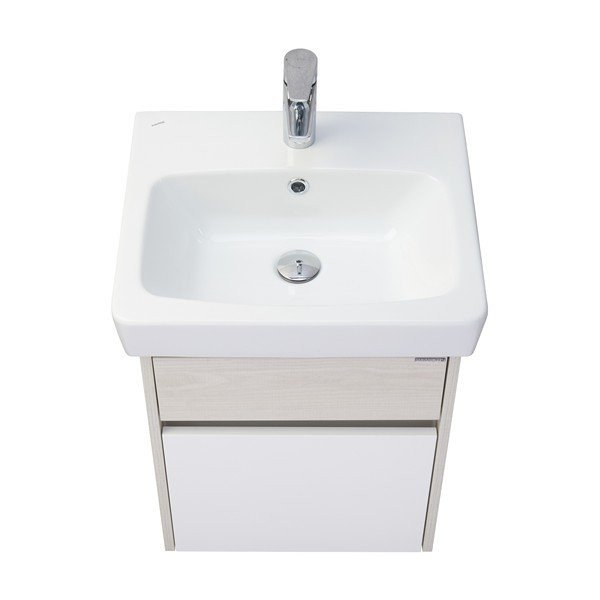 Мебель для ванной Акватон Верди Pro 50, цвет белый / ясень фабрик