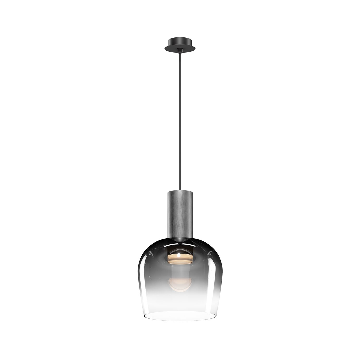 Подвесной светильник Maytoni Smart Casual MOD414PL-L7B3K, арматура черная, профиль стекло дымчатое