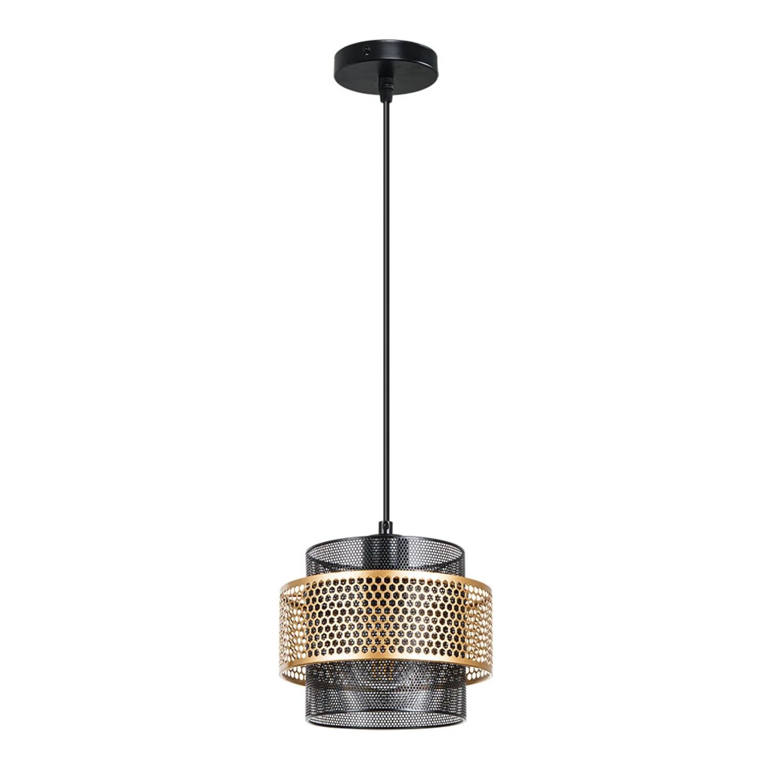 Подвесной светильник Arte Lamp Grid A7069SP-1BK, арматура черный, плафон металл черный