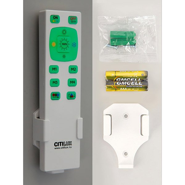 Потолочная люстра Citilux Симпла CL714330G, арматура белая, плафон полимер белый, 34х34 см