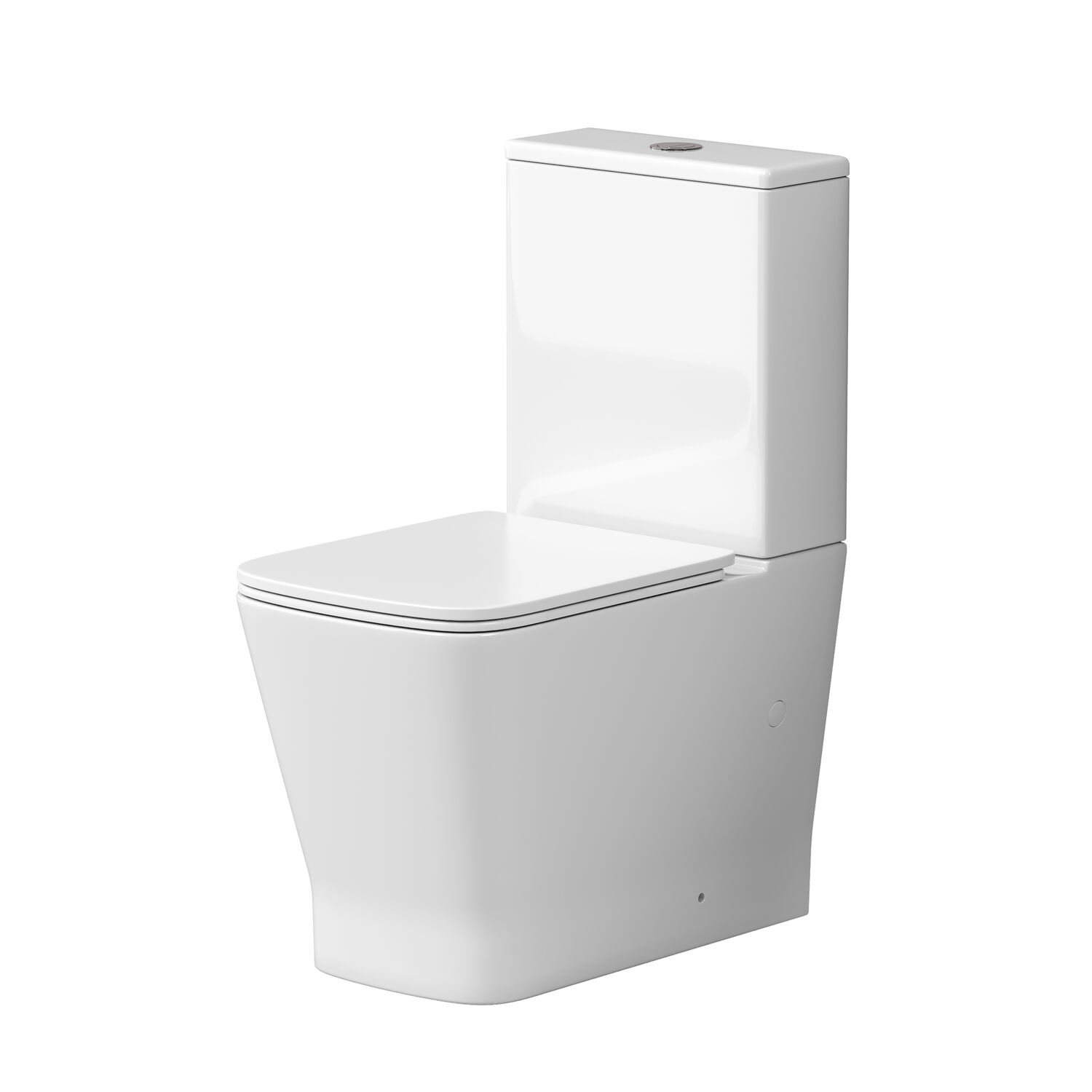 Унитаз Grossman Tornado GR-4490 SQ напольный, безободковый, смыв Торнадо, с сиденьем микролифт, цвет белый глянцевый