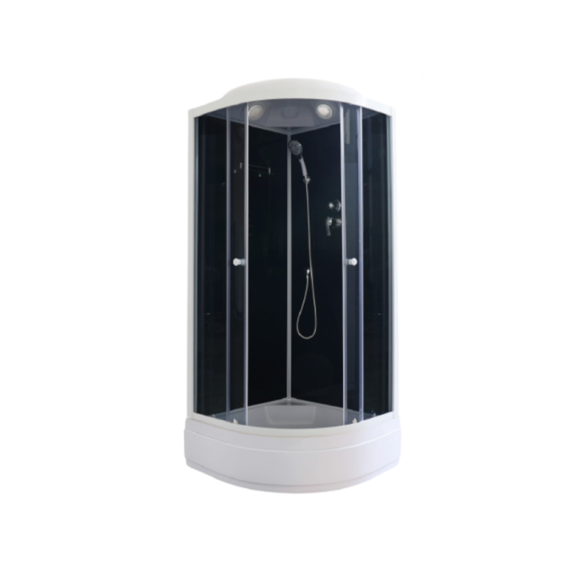 Душевая кабина Parly Classic CM86 85x85, стекло тонированное, профиль белый