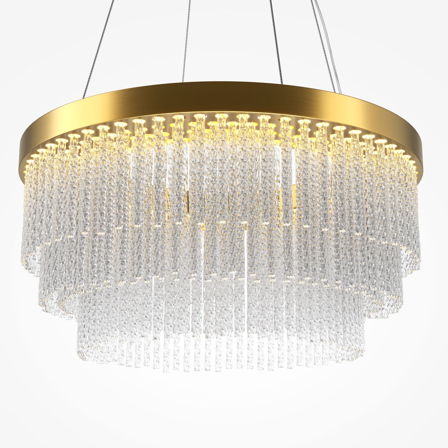 Подвесной светильник Maytoni Trove MOD486PL-L38BSK, арматура латунь, профиль стекло прозрачное - фото 1