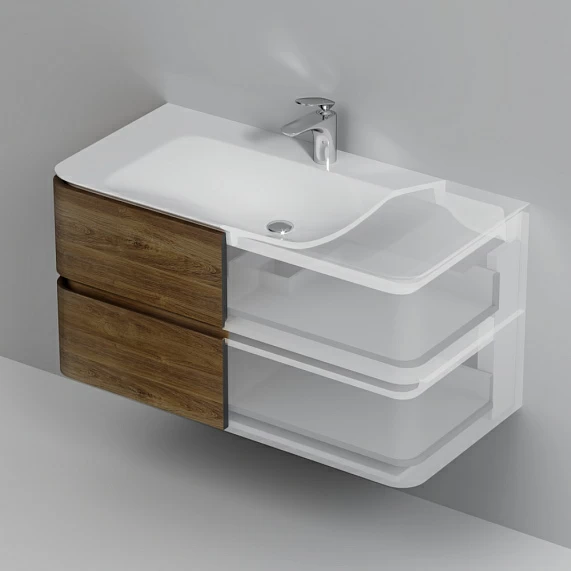 Тумба под раковину AM.PM Sensation 100, цвет табачный дуб - фото 1