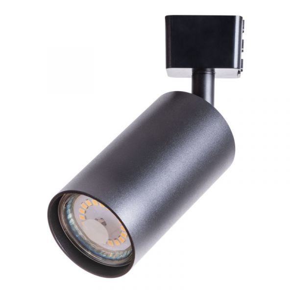 Трековый светильник Arte Lamp Ridge A1518PL-1BK, арматура цвет черный, плафон/абажур металл, цвет черный