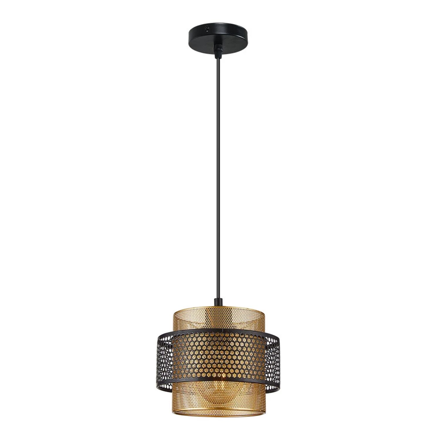 Подвесной светильник Arte Lamp Grid A7069SP-1GO, арматура золото, плафон металл золото