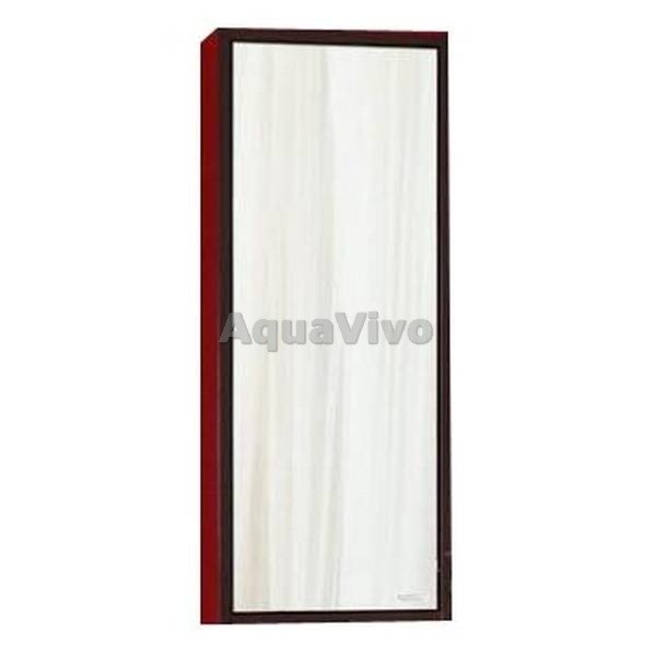 Зеркальный шкаф Бриклаер Бали 40 R правый, цвет венге / белый глянец
