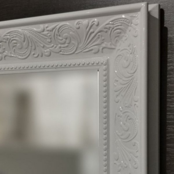 Зеркало Corozo Классика 80x80, цвет белый