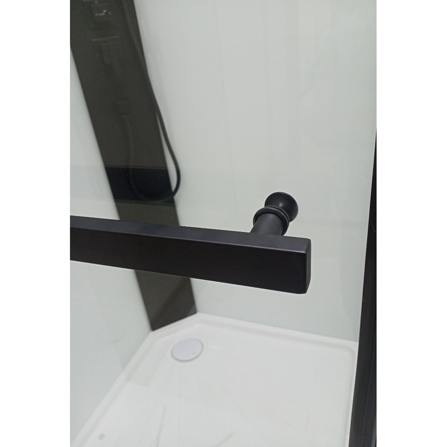 Душевая кабина CeruttiSPA Mimi 901T 90x90, стекло прозрачное, профиль черный, без крыши