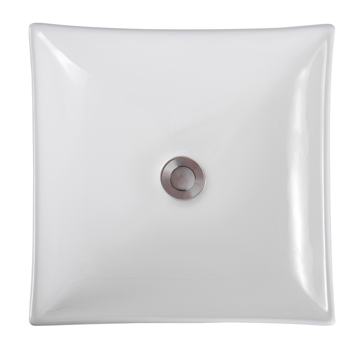 Раковина Акватек AQ5516-00 накладная, 40x40 см, цвет белый