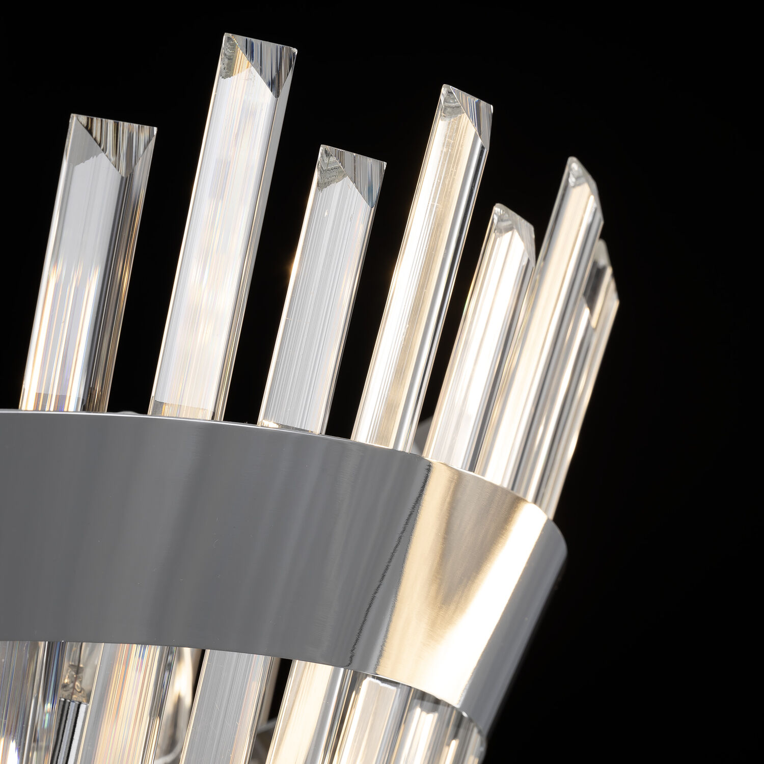 Потолочная люстра Citilux Вестерос CL307160, арматура хром, плафоны хрусталь прозрачный - фото 1