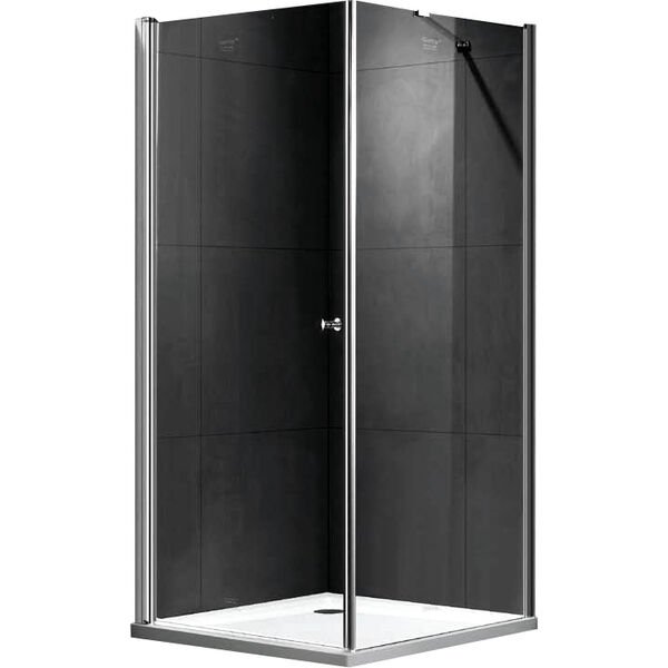 Душевой уголок Gemy New Rockcoco S03171C 90x90, стекло прозрачное, профиль хром