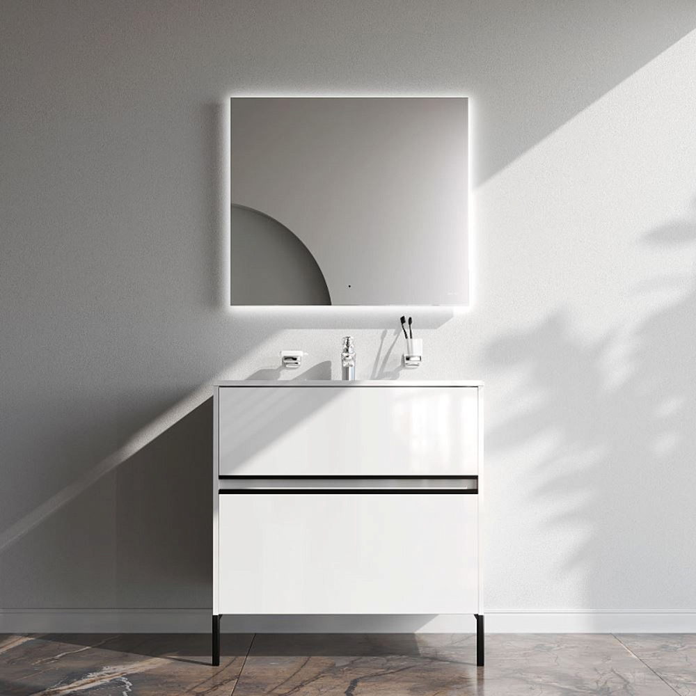Мебель для ванной AM.PM Sense 80 подвесная/напольная, цвет белый глянец - фото 1