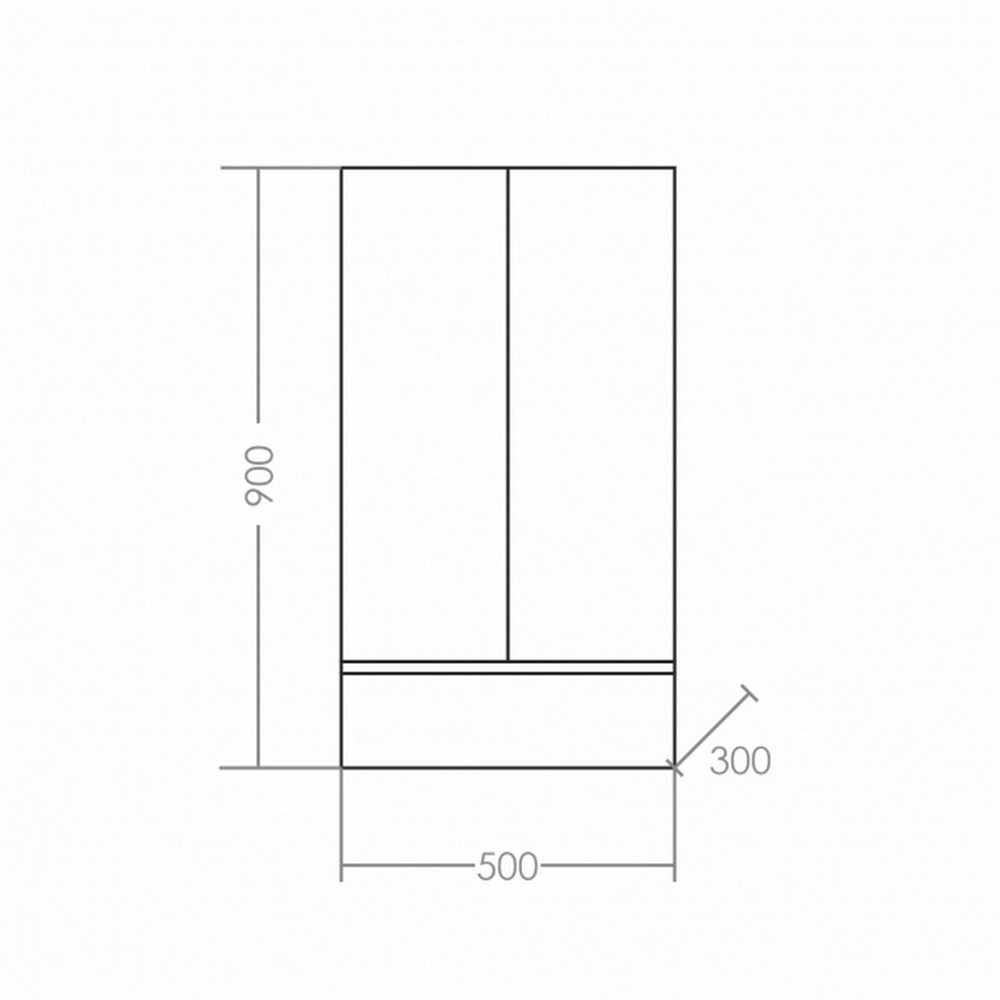 Шкаф Санта Марс 50x90, цвет белый