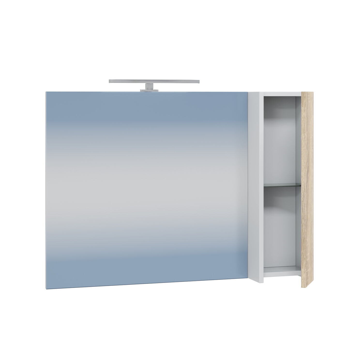 Мебель для ванной Санта Меркурий 90, цвет белый / янтарное дерево