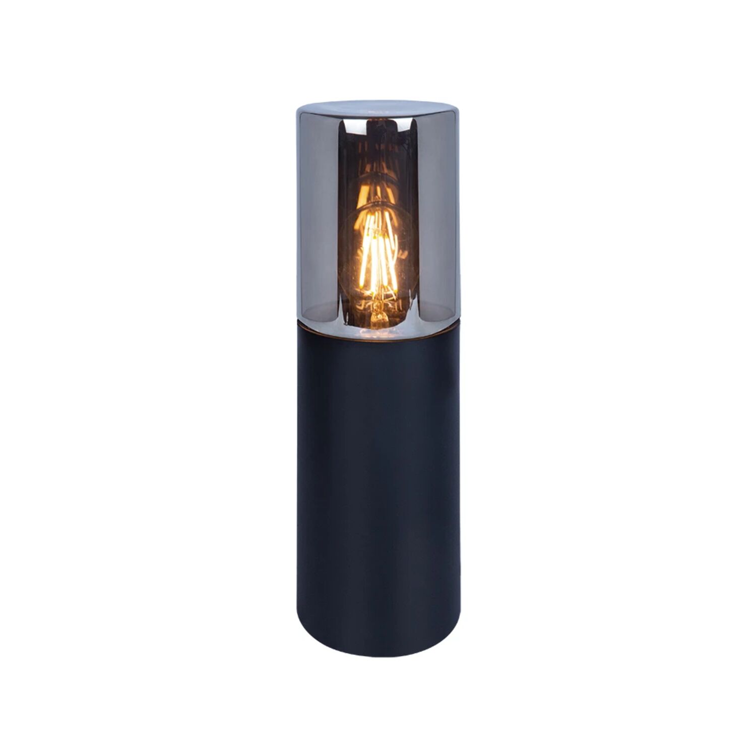 Ландшафтный светильник Arte Lamp Wazn A6218FN-1BK, арматура черная, плафон стекло дымчатое