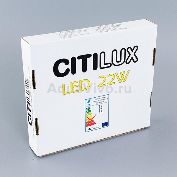 Точечный светильник Citilux Омега CLD50K222, арматура черная, плафон полимер белый, 3000K, 18х18 см - фото 1