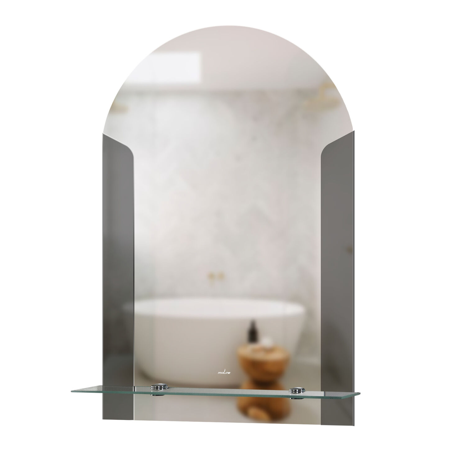 Зеркало Mixline Муза 39x58, с полкой - фото 1