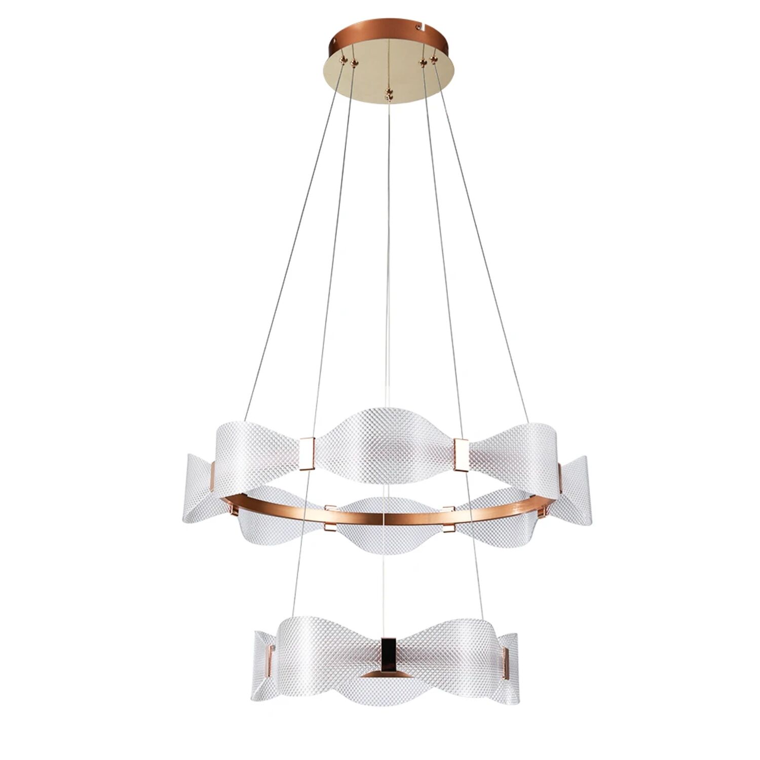 Подвесная люстра Arte Lamp Grace A1868SP-2PB, арматура латунь, плафон акрил прозрачный