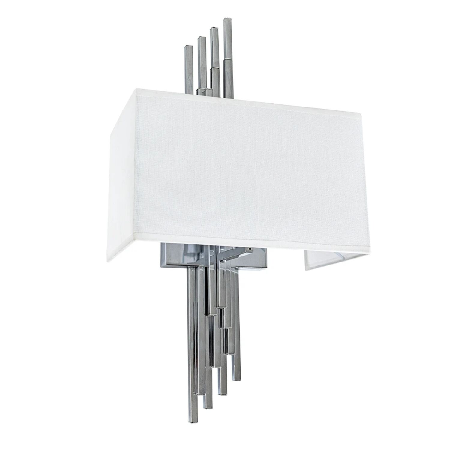 Бра Arte Lamp Julietta A5037AP-1CC, арматура хром, плафон ткань белая