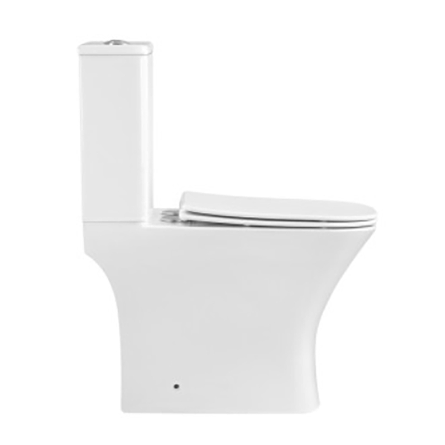 Унитаз Joki Verna T JK0812037 напольный, безободковый, смыв Торнадо, с сиденьем микролифт, цвет белый - фото 1