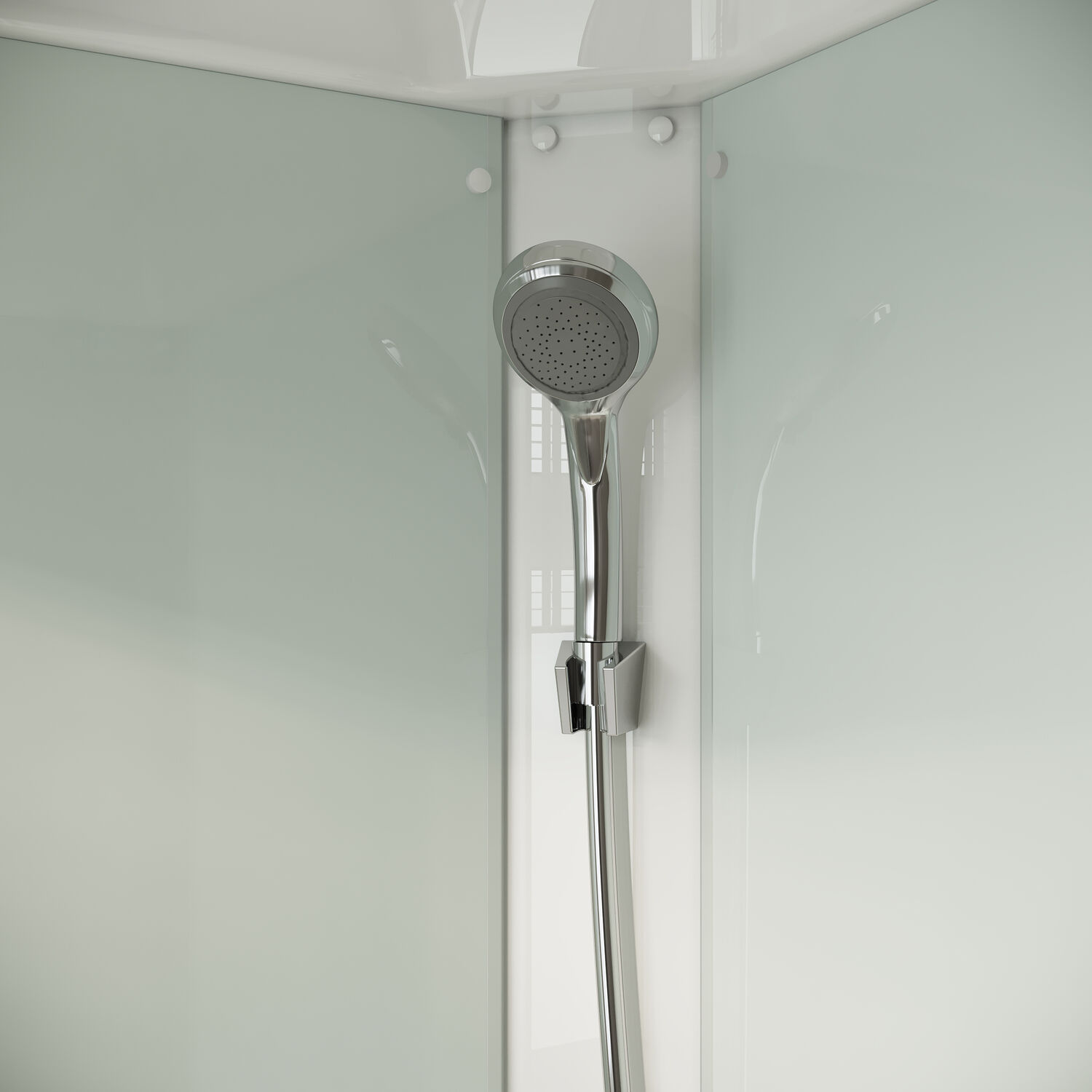 Душевая кабина Niagara Light L90/17 90х90, стекло прозрачное, профиль хром матовый, с крышей - фото 1