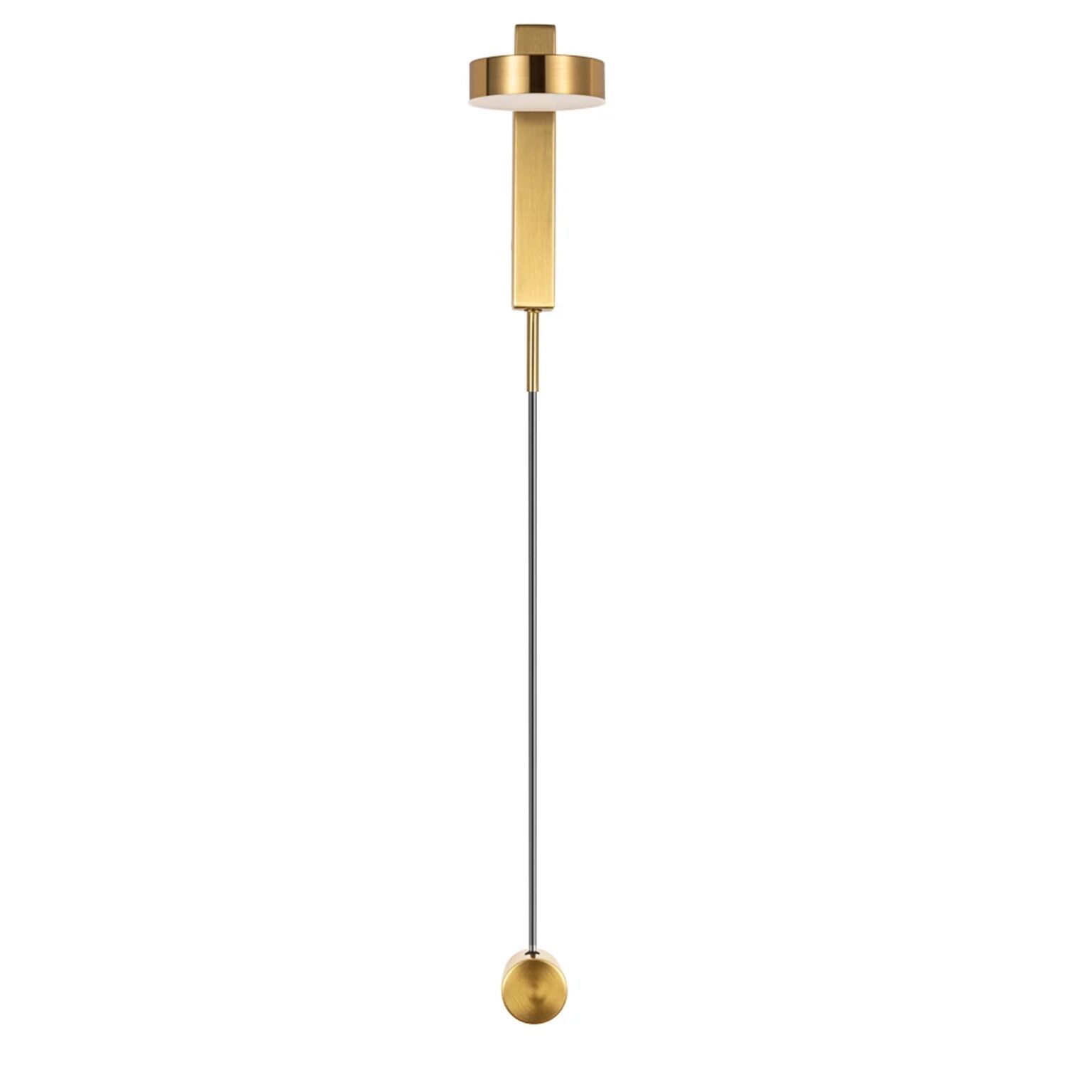 Настенный светильник Arte Lamp Mirach A2142AP-10PB, арматура латунь, плафон пластик белый
