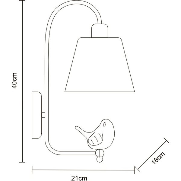 Бра Arte Lamp Passero A4289AP-1WH, арматура белая, плафон стекло дымчатое, 18х21 см - фото 1