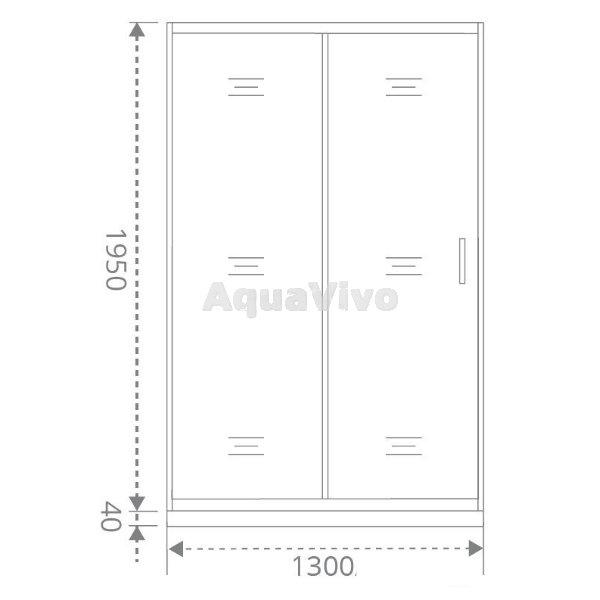 Душевая дверь Good Door Antares WTW-130-C-CH 130, стекло прозрачное, профиль хром