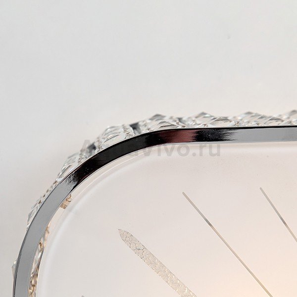 Потолочный светильник Citilux Портал CL324201, арматура хром, плафон стекло / хрусталь прозрачный, 61х61 см