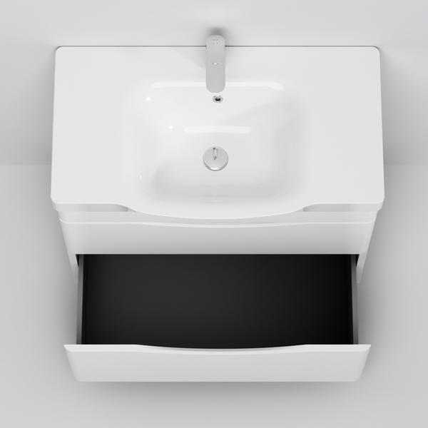 Тумба под раковину AM.PM Like 80 напольная, цвет белый глянец - фото 1