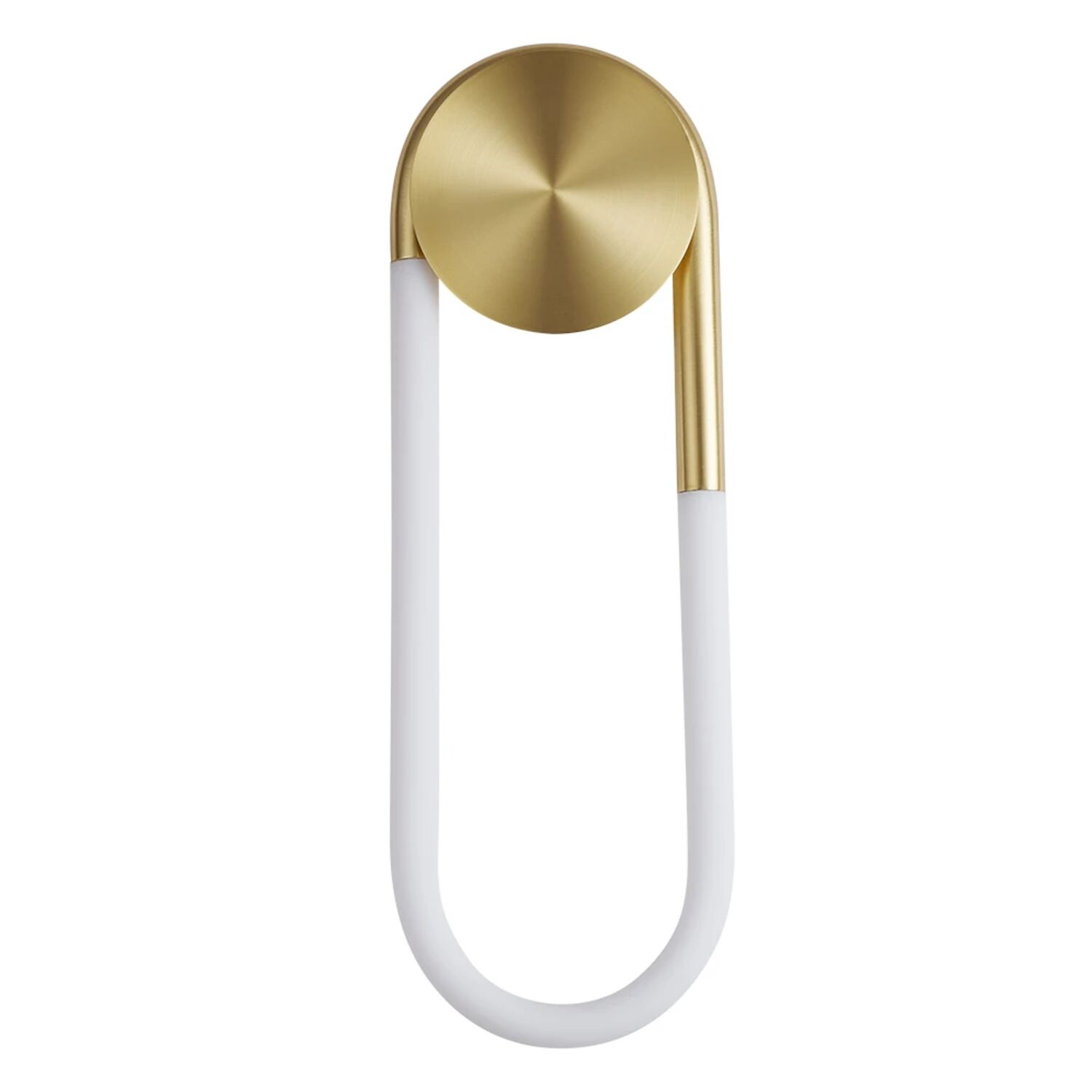 Настенный светильник Arte Lamp Lumino A2233AP-20GO, арматура латунь, плафон акрил белый