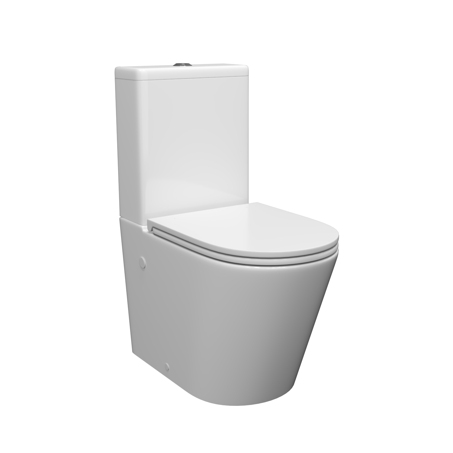 Унитаз Joki Herba T JK0822034 напольный, безободковый, смыв Торнадо, с сиденьем микролифт, цвет белый - фото 1