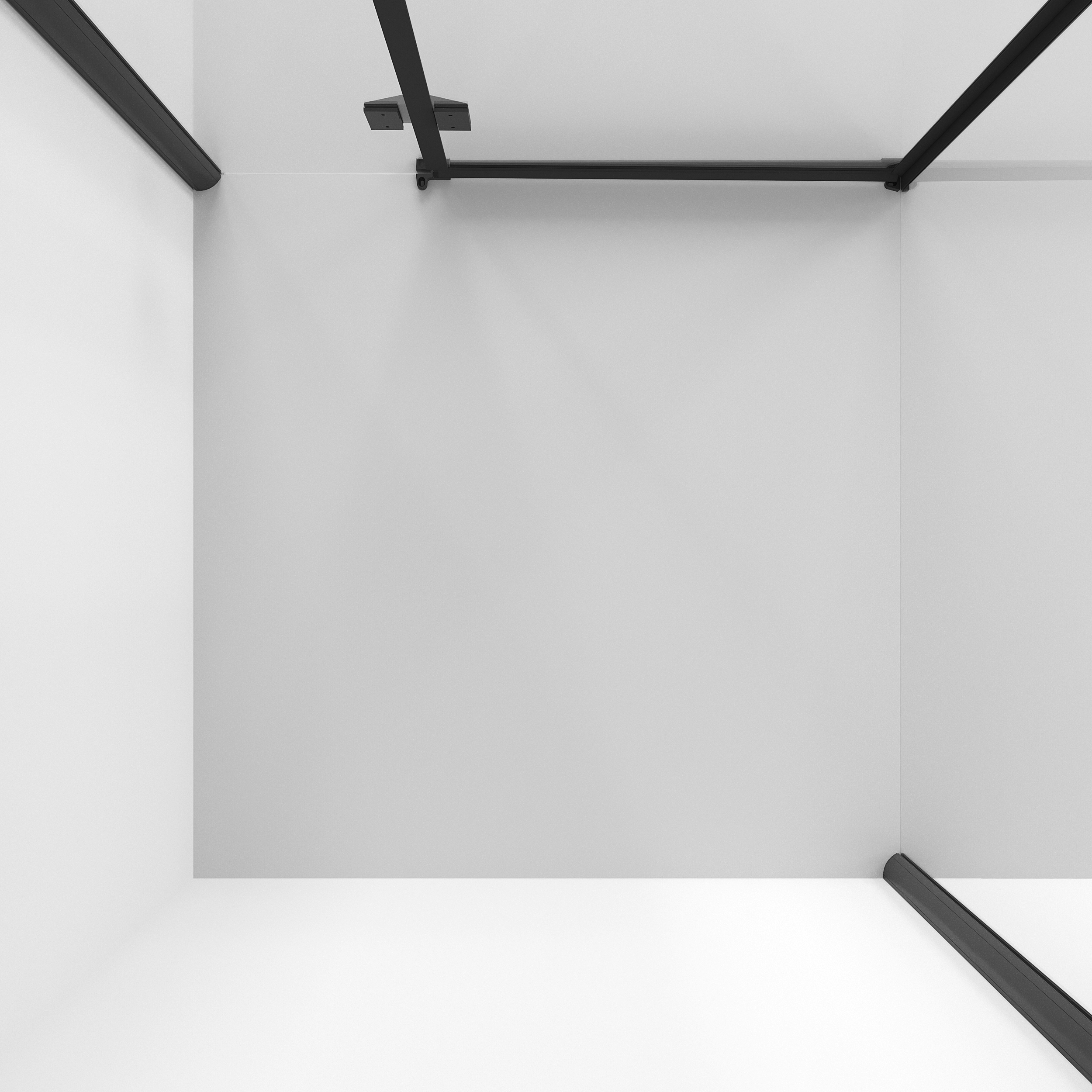Душевой уголок Niagara Nova NG-6832-34 Black 100x100, стекло прозрачное, профиль черный матовый