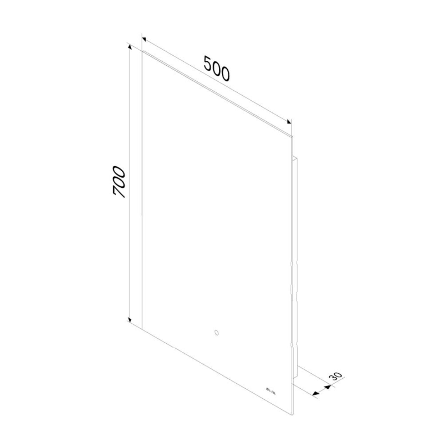 Зеркало AM.PM X-Joy 50x70, с подсветкой, с диммером - фото 1